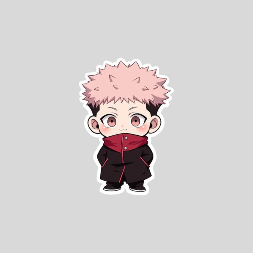 Jujutsu Kaisen Cute Yuji Itadori Sticker Skin Layers