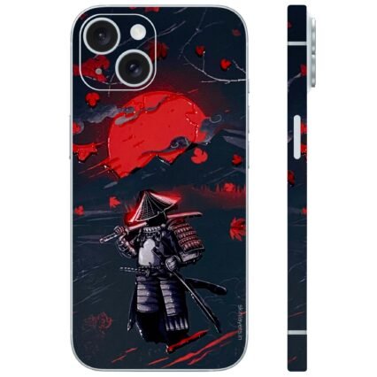 Embossed Samurai Black Mobile Skin