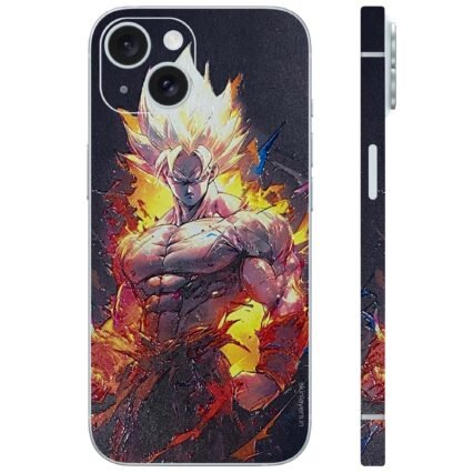 Super Saiyan White Goku Embossed Mobile Skin