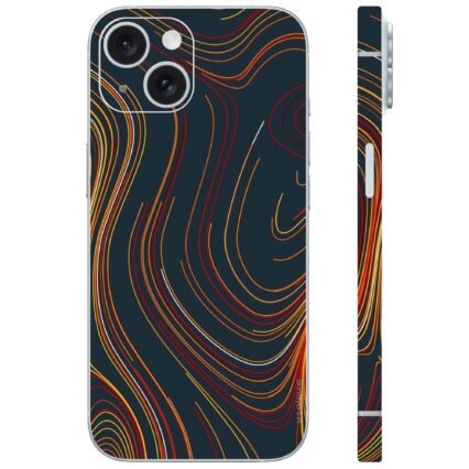 Abstract swirls mobile skin