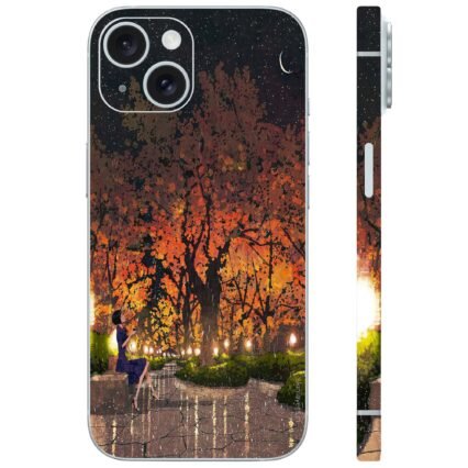 Autumn starry night mobile skin