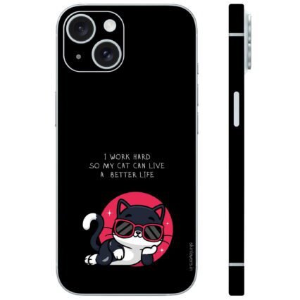 Cat chilling work hard mobile skins