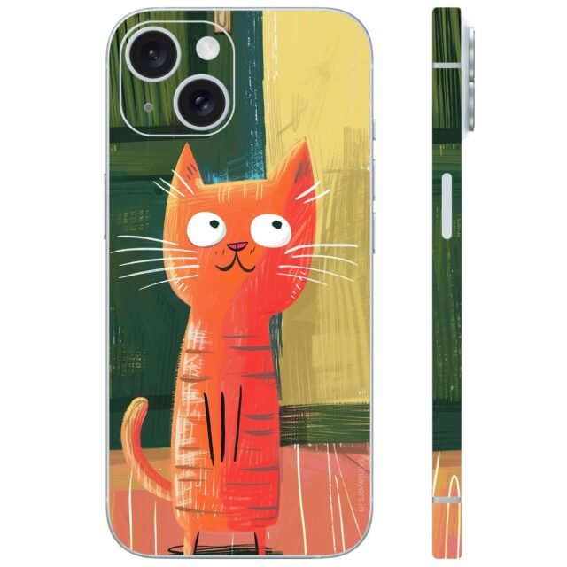 Crayon cat cleared mobile skin