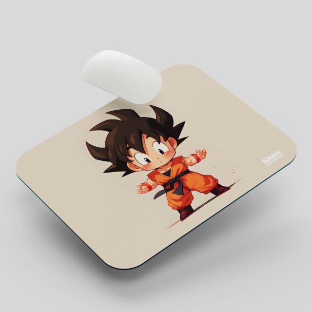 Dragon ball chibi goku beige mouse pad