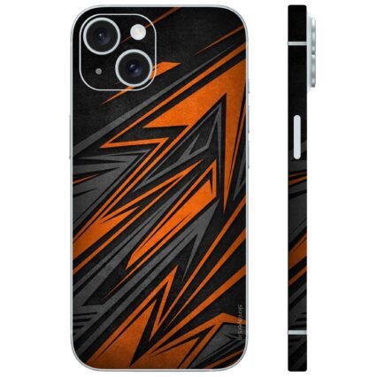 Dynamic orange angles mobile skin