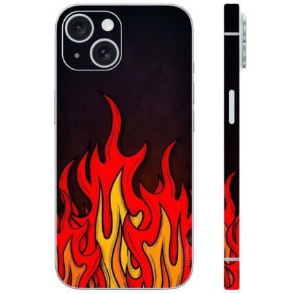 Flame burst mobile skin