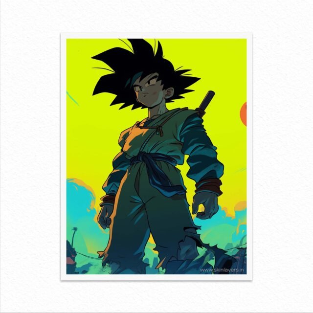 Goku dragon ball z abstract poster