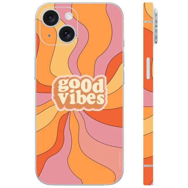 Good vibes retro color mobile skin