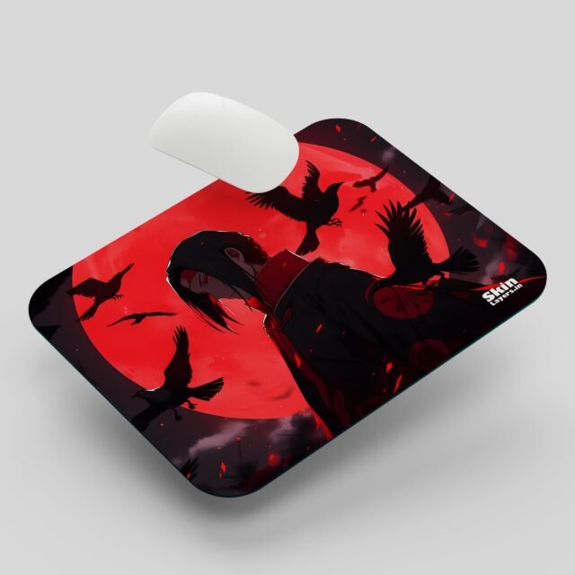 Itachi uchiha red moon mouse pad2