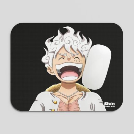 Laughing luffy gear 5 mousepad