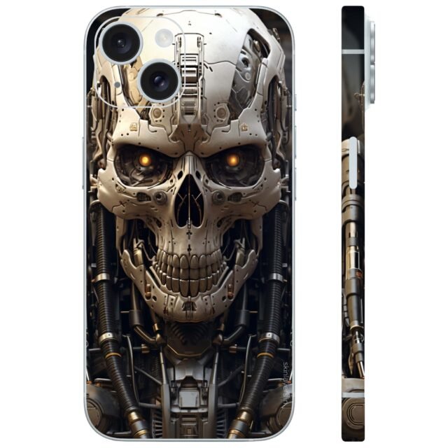 Mechanical skull mobile skin