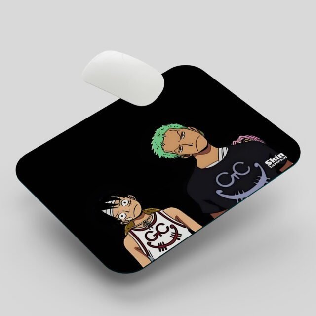 One piece confused luffy zoro mousepad2