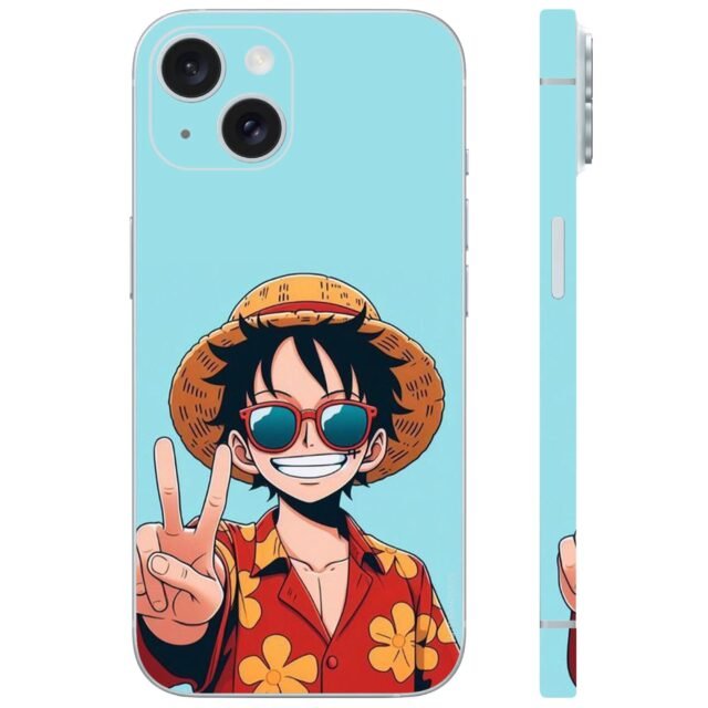 One piece luffy posing for click mobile skin