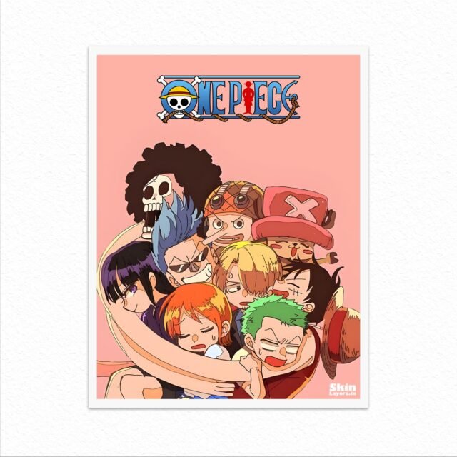 One piece straw hat pirates cute poster