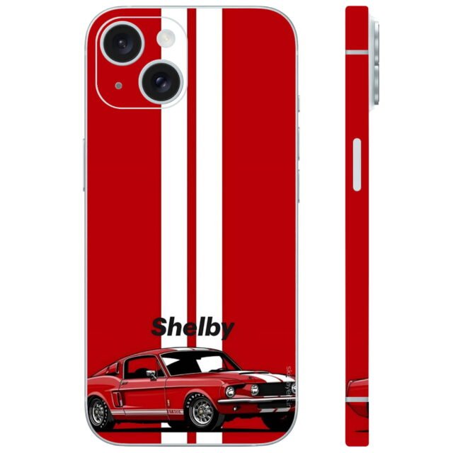 Shelby Red Car Mobile Skin