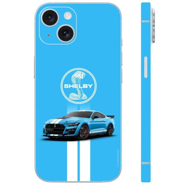 Shelby blue car mobile skin