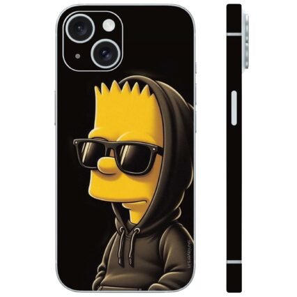 Simpsons in hoodie mobile skin