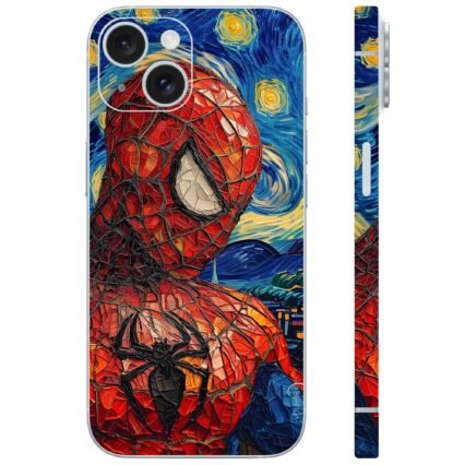 Spiderman crayon paint mobile skin