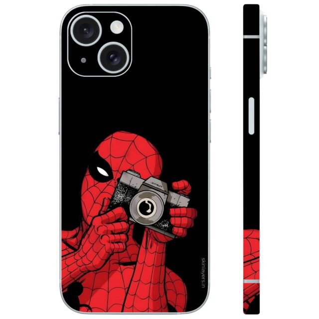 Spiderman with Camera Mobile Skin