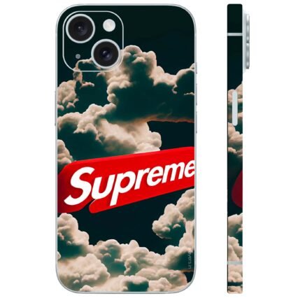 Supreme logo in cloud mobile skin