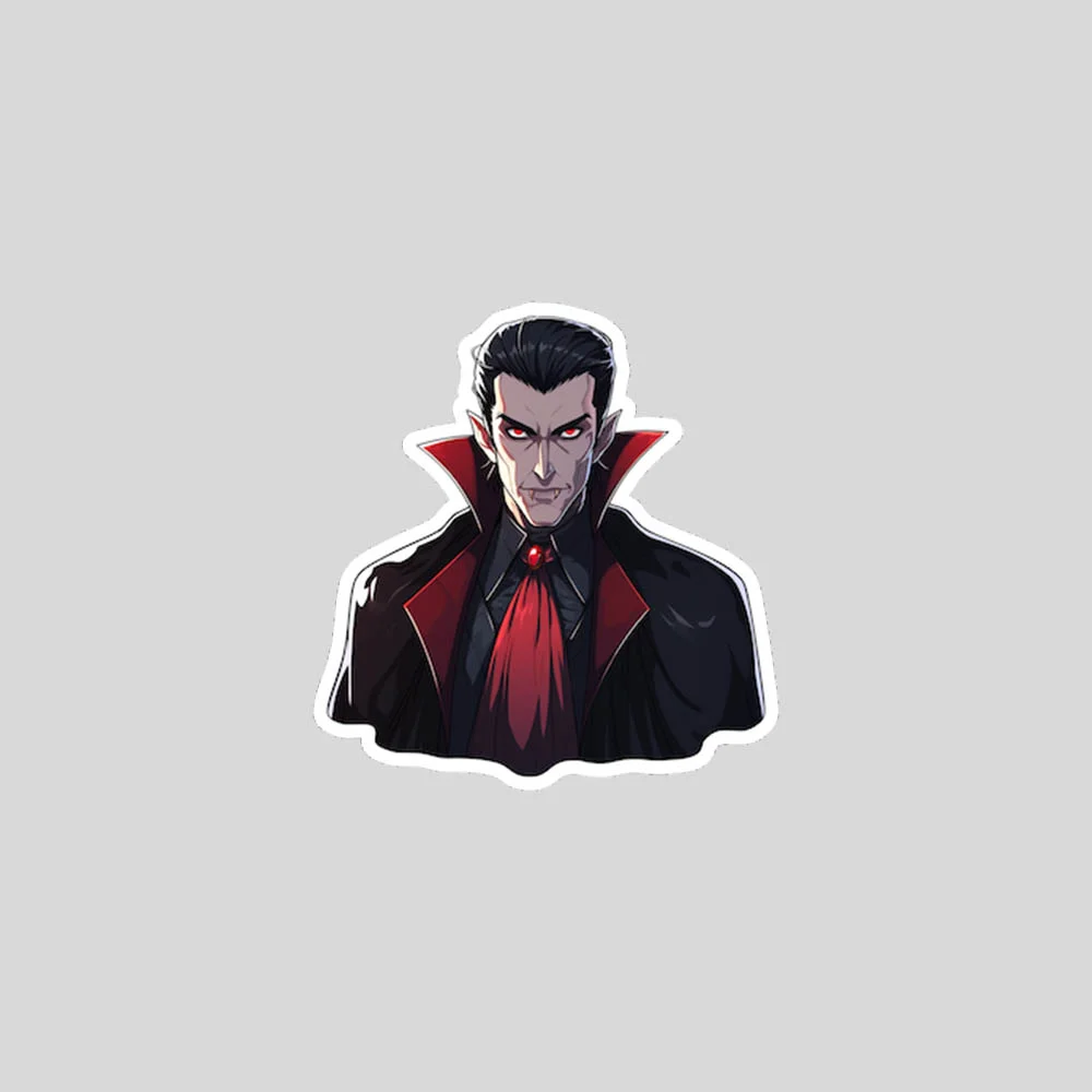 aesthetic dracula halloween sticker