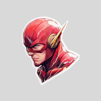 aesthetic flash dc comics sticker