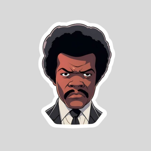 Aesthetic jules winnfield sticker