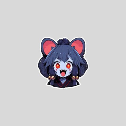 anime vampire mouse girl sticker