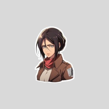 aot mikasa ackerman anime sticker