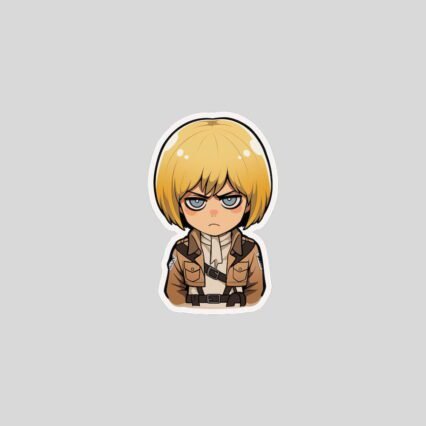 attack on titan chibi armin arlert sticker