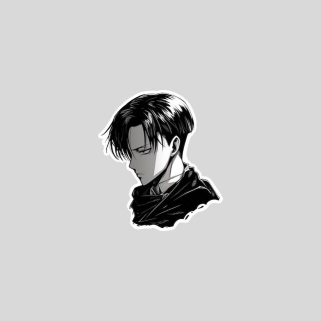 attack on titan levi ackerman manga sticker