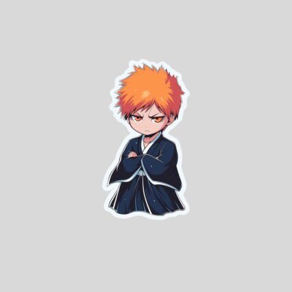 bleach cute disgruntled ichigo sticker