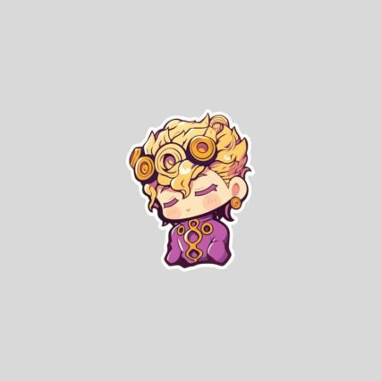 chibi giorno giovanna anime sticker