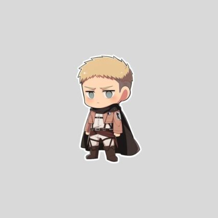 chibi reiner braun survey corps sticker