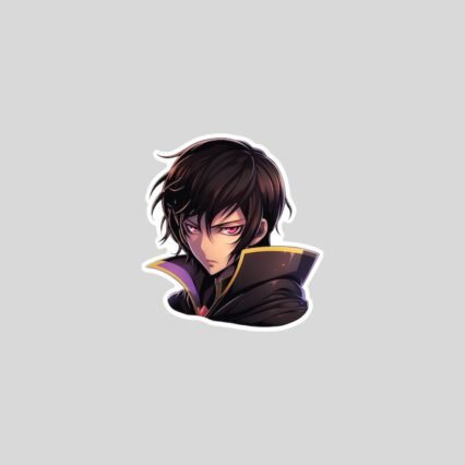 code geass lelouch with red eyes sticker