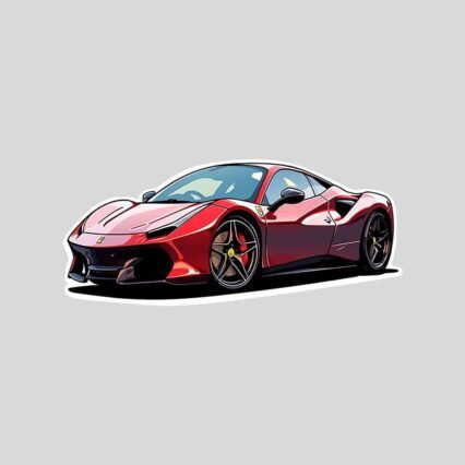 cool ferrari 488 sticker