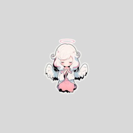 cute anime angel girl sticker