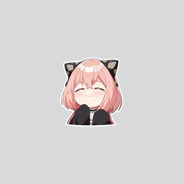 cute happy anya forger sticker