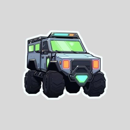 cyberpunk off road car sticker