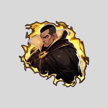 dc black adam comics sticker