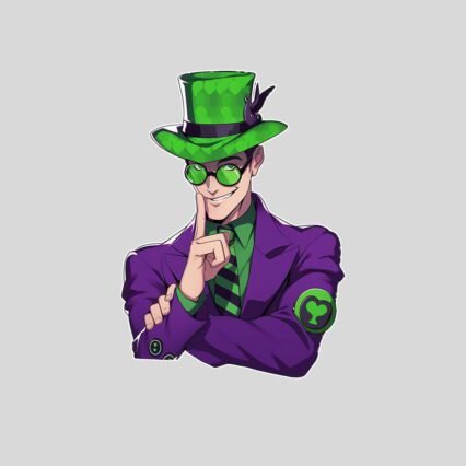 dc riddler comics sticker