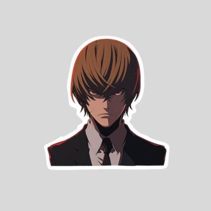 death note angry light yagami sticker