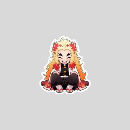 demon slayer chibi kyojuro rengoku sticker