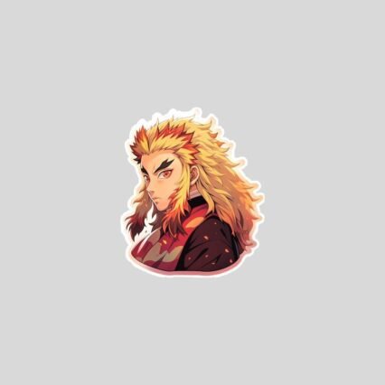 demon slayer pensive rengoku sticker