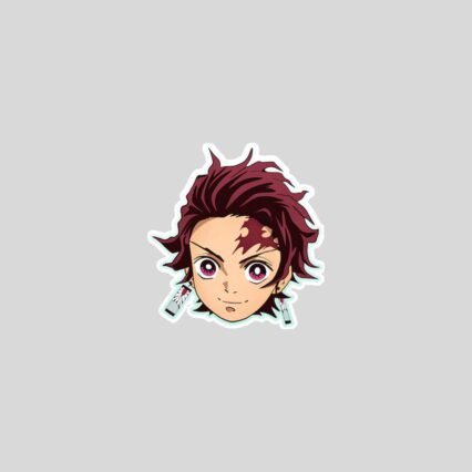 demon slayer tanjiro kamado head sticker