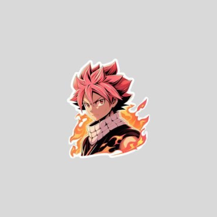 fairy tail natsu dragneel with fire sticker