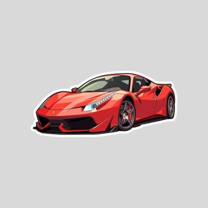 ferrari 488 sticker