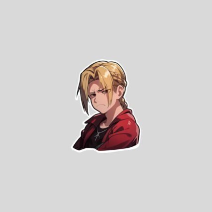 fullmetal alchemist displeased edward elric sticker