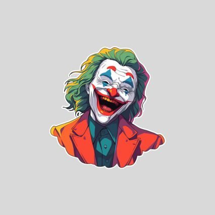 funny joker joaquin phoenix sticker