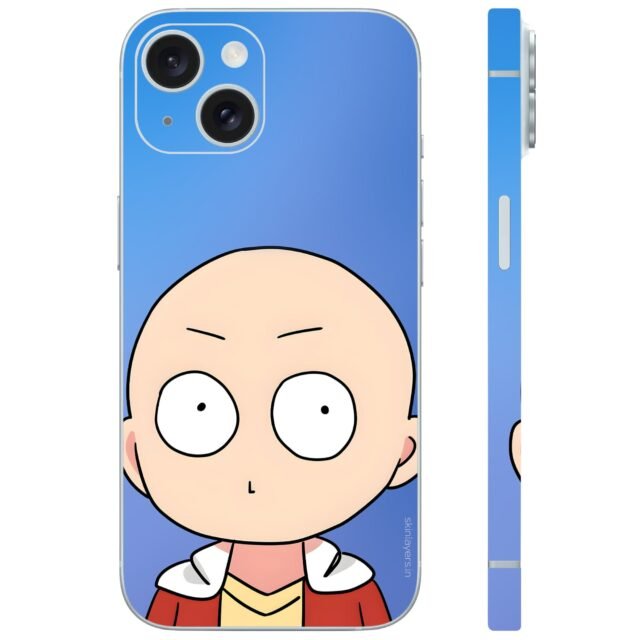 funny saitama blue one punch man mobile skin